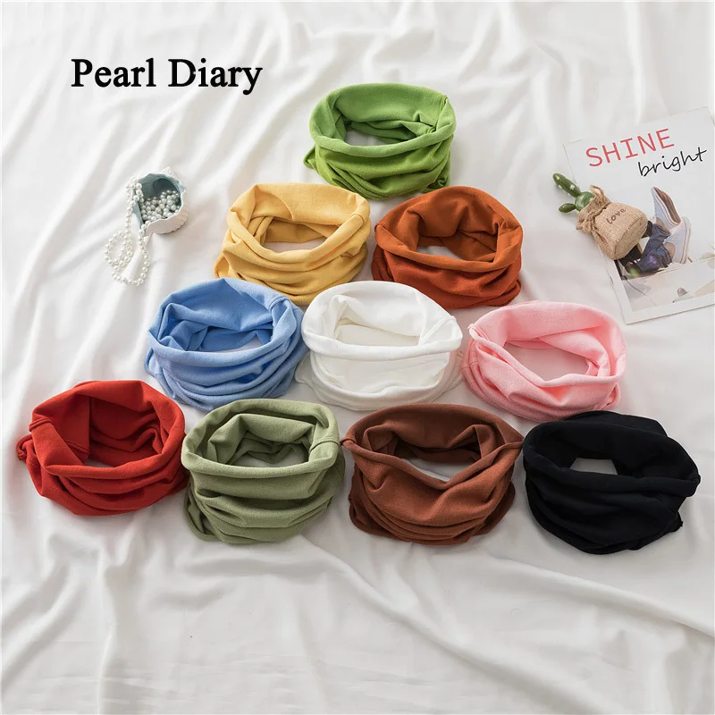 Pearl Diary Korean Style Autumn Women's Scarf Winter To Protect The Cervical Spine Knitted Keep Warm All-Match Fake Collar Scarf