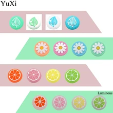 YuXi-Tapas de palancas de pulgar analógicas para Nintendo Switch Lite, 4 Uds., para mando de NS