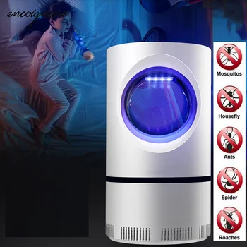

2020 Ultraviolet Light Electric USB Mosquito Killers Light 5W USB Smart Optically Controlled Insect Kill Lamp Trap Lamp Silent