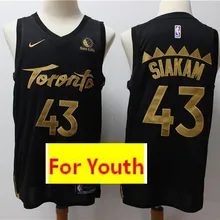 /20 город издание Молодежный Toronto#23 Fred VanVleet#43 Pascal Siakam#7 Кайл Лоури дети baskeball майки