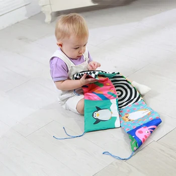 

Baby Books Interesting Double Color Colorful Bed Bumper Bedding Around Baby Toys Infant Cloth Book