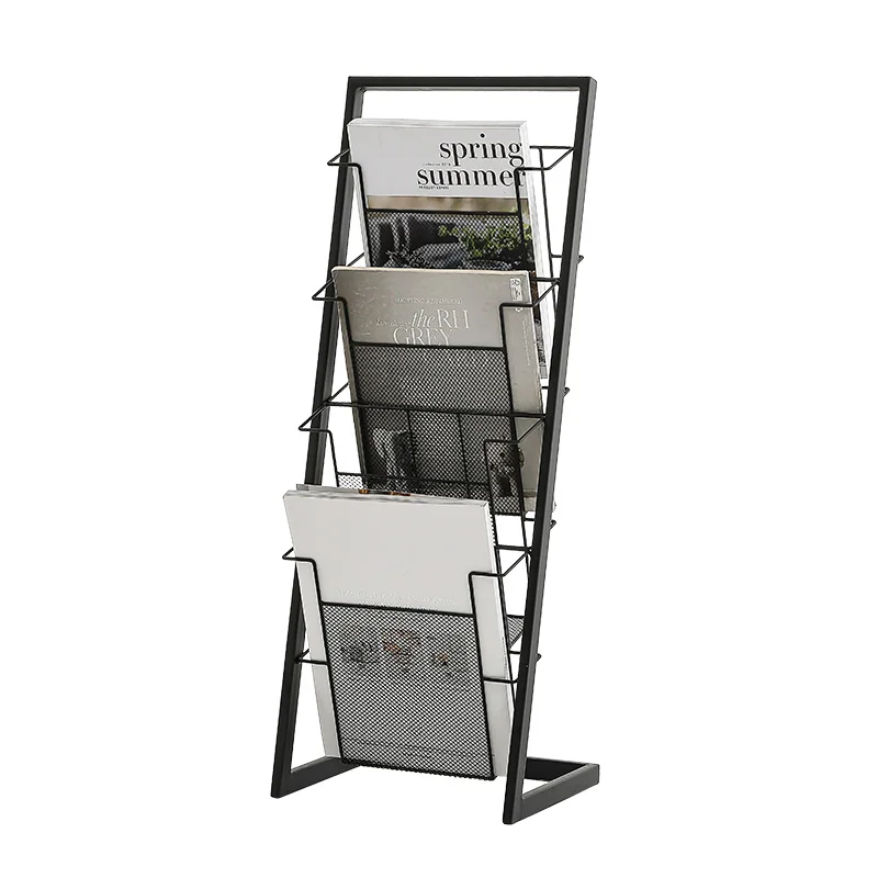 

Magazine Shelf Landing Provincial Space Simple Bookshelf Newspaper Shelf Accept Iron Art Shelf Simple Children Bookshelf
