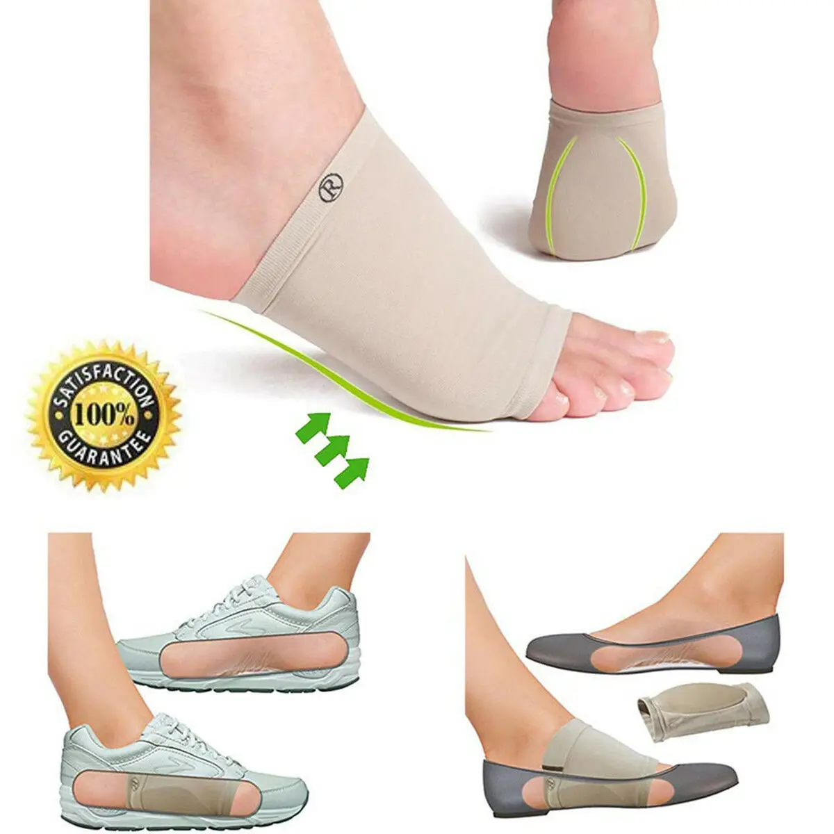 

Arch Support Orthotic Plantar Fasciitis Cushion Pad Sleeve Heel Spurs Flat Feet Orthopedic Pad Correction Insoles Foot Care Tool