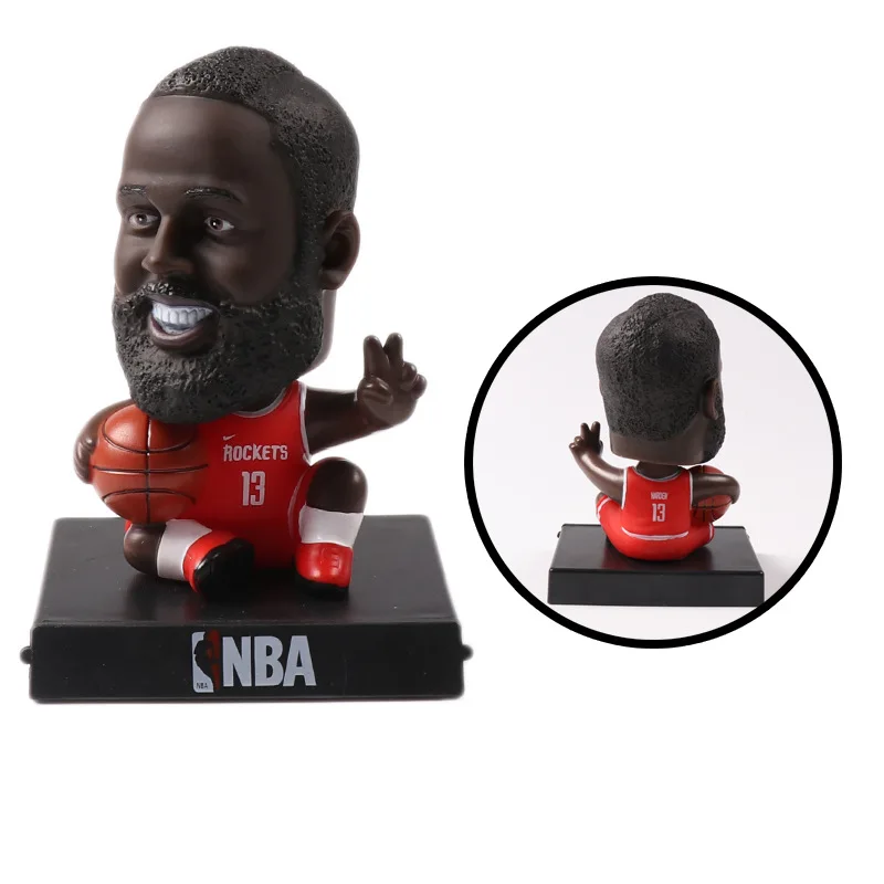 NBA баскетбольная звезда Коби Карри Джеймс украшения для людей креативная Смола качающаяся голова кукла Ремесла болельщики подарки