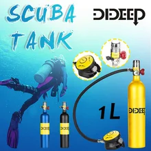 DIDEEP 1L/0.5L кислородный баллон для дайвинга, система для дайвинга, респираторный Набор для подводного плавания, дыхательное оборудование