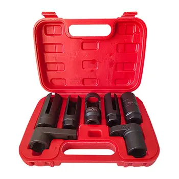 

7pcs Oxygen Sensor Socket Remover Tool Set Oxygen Sensor Removal Tool With Carrying Case Box Auto Car Repair Tool Kit Box