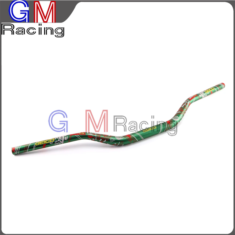 11/" FAT BARS 28 мм цветные ручки для HONDA YAMAHA SUZUKI KAWASAKI KTM CRF YZF WR KXF KLX RMZ XC SXF EXC - Цвет: Green