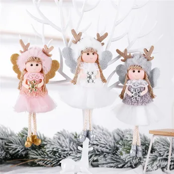 

Christmas Plush Doll Pendant Merry Christmas Tree Decor Christmas Decorations for Home Xmas Navidad 2020 Gift Happy New Year