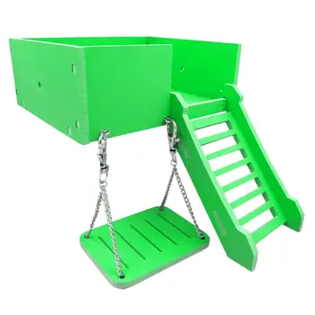 

Funny Durable Metal Simple Hamster House Cute Parrot Hamster Small Swing Shake Suspension Hanging Bed Pet Entertainment Eexercis