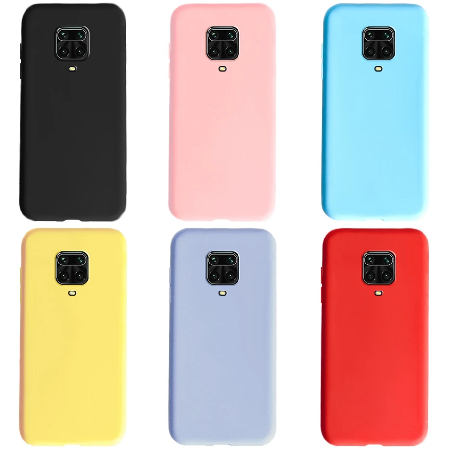 Candy Color Silicon Phone Case For Xiaomi Redmi Note 9 Pro Slim Skin Fundas for Xiomi Redmi Note 9S 9Pro Max Note9S Soft Cover