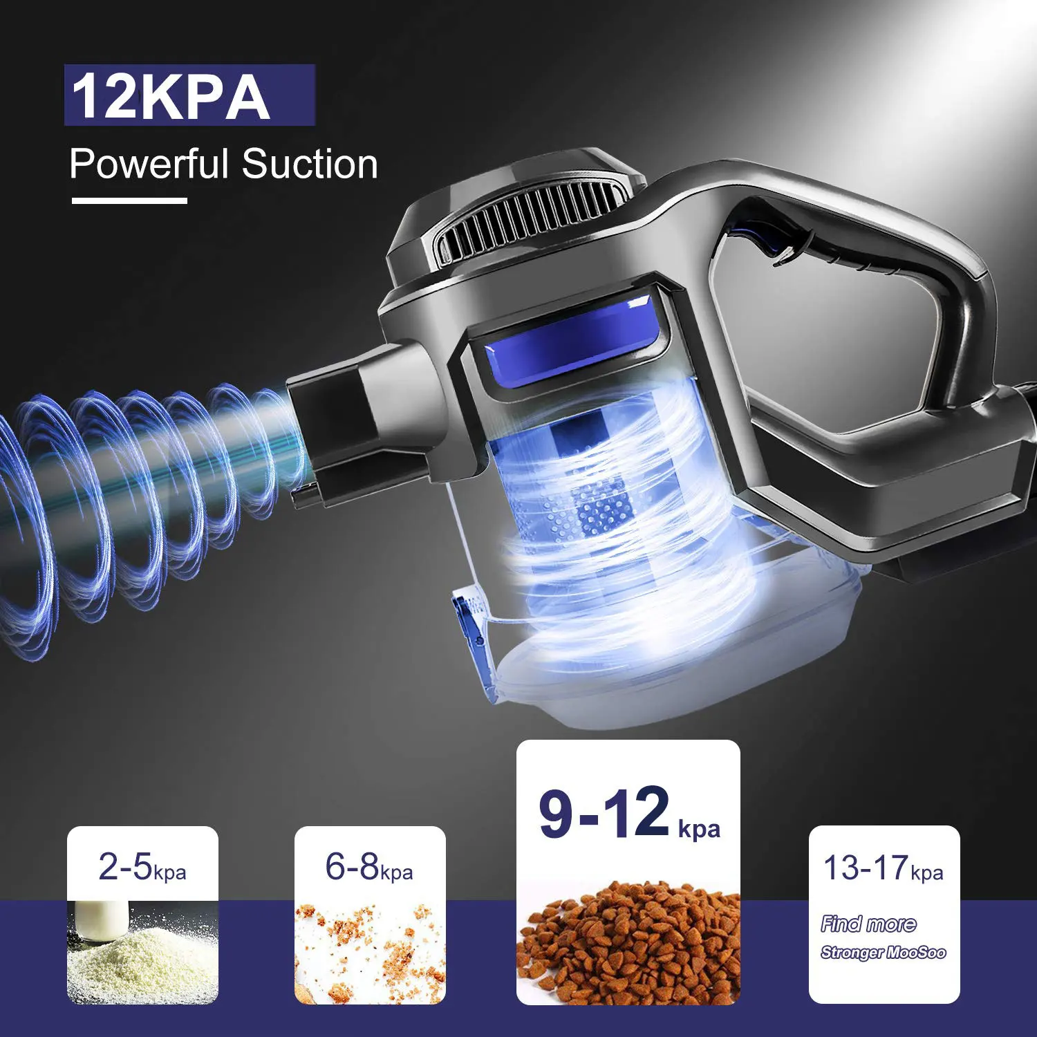 MOOSOO XL 618A Pembersih Vakum Nirkabel 