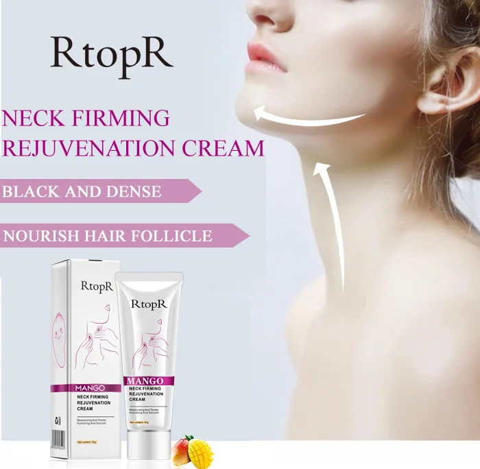 RtopR Neck Firming Rejuvenation Cream Anti-wrinkle Firming Skin Whitening Moisturizing Neck Serum Mild Peeling Beauty Neck Care