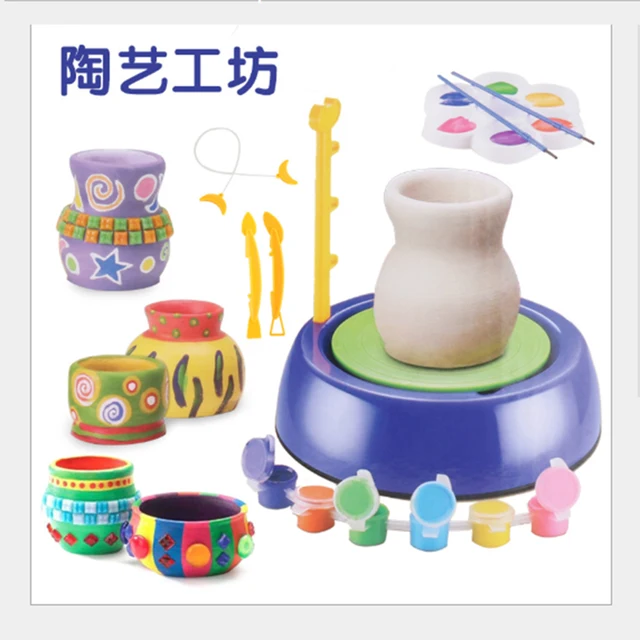 DIY Children Hand-made Electric Clay Machine, Ceramic Learning Educational Toys, Safety And Environmental Protection Materials, 2