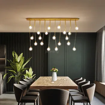 

Nordic Living Room Chandelier Light Luxury Minimalist Bedroom LED Lamp Personality Creative Bar Restaurant Chandeliers Lighting