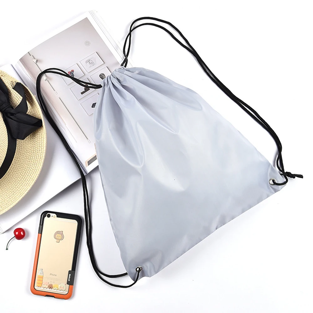Горячая Стильная мужская женская модная однотонная Большая вместительная сумка на шнурке, сумка для занятий спортом, спортивная сумка для занятий йогой