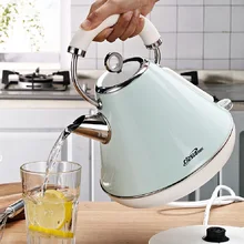 220 В Электрический чайник 304 нержавеющая сталь бытовой чайник для воды с автоматической защитой от помех ручной нагрев воды чайник л