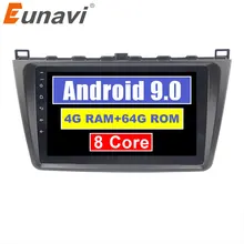 Eunavi " 8 core PX5 2Din gps Navi автомобилей Радио Android 8,1 мультимедийный плеер для 2008 2009 2012 2013 Mazda 6 Rui крыло