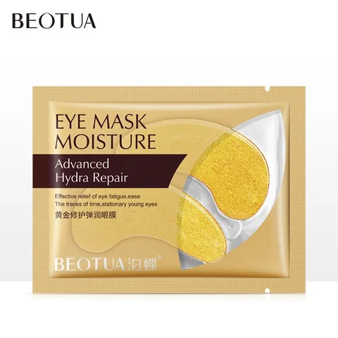 Beauty Gold Eye Mask Crystal Collagen Eyes Patches Anti Aging Wrinkle Acne Moisturing Skin Care Patch