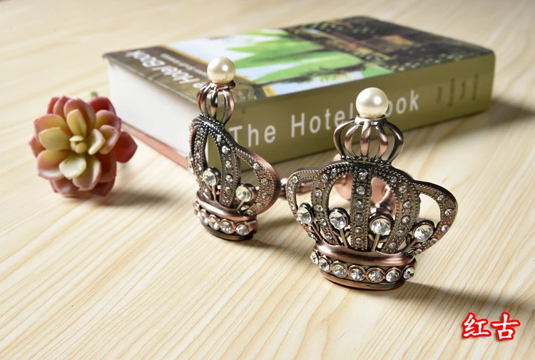 2Pcs/Set Europe High-end Curtain Hooks Holder Hanger Holdback Wall Coat and Bat Hooks Belt Ball Curtain Tassel Tieback Curtain