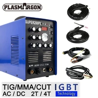 IGBT Pulse TIG/MMA Aluminium Welder 200A AC/DC 7 in 1 Milti-function Welding Equipment 50A Plasma Cutter Welding Machine 1