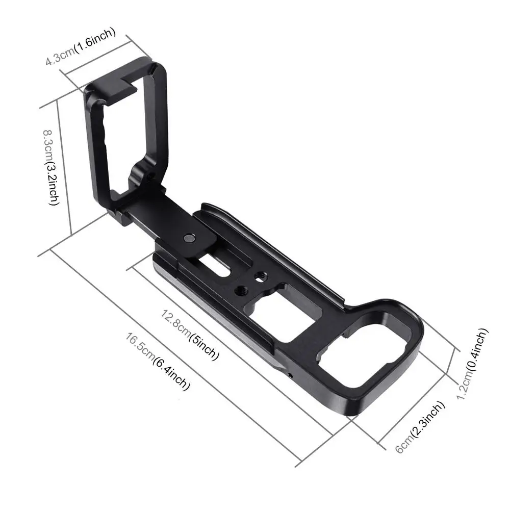 PULUZ 1/4 дюймов Вертикальная съемка Quick Release L пластина Кронштейн База держатель для sony A9(ilce-9)/A7 III/A7R III камеры