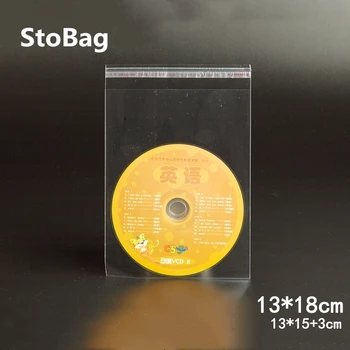 

StoBag 200pcs 13*18cm Clear Self Adhesive Seal Bags Transparent Plastic Bag OPP Jewelry Packaging Gift Bag Cookie Cloth Poly Bag