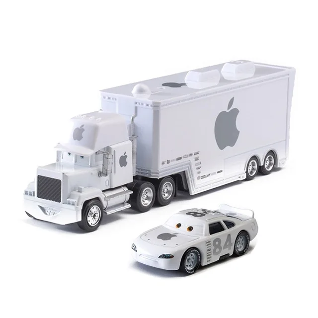 Two Cars i Дисней Pixar Тачки 2 3 игрушки Молния Маккуин Джексон шторм мак грузовик 1:55 литая под давлением модель автомобиля для детей рождественские подарки - Цвет: Two Cars i