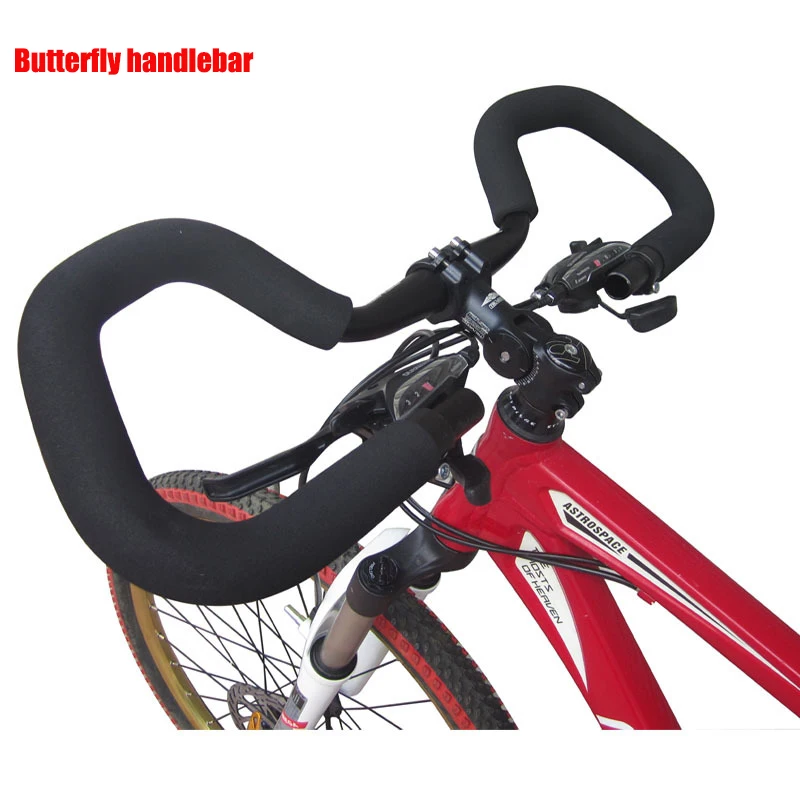 buy Aluminum Alloy Bike Handlebar Butterfly BMX rest MTB Mountain bikes Bicycle Riser Handlebar road bicycles cruisers mount