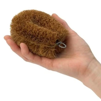 

Cleaning Brush Natural Coconut Non-Stick Oil Flat Kitchen Bathroom Dining Room Dishwashing Oil Brush