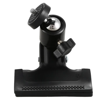 

HOT-Metal Photo Studio Flash Spring Clamp Clip Mount With Ball Head--Black