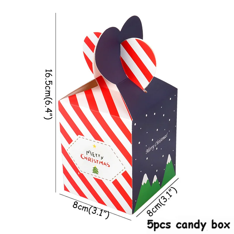 JOY-ENLIFE 5 шт. веселые рождественские подарочные сумки Санта-Клаус, елки, Упаковочные сумки, новогодние, рождественские сумки для конфет, Navidad