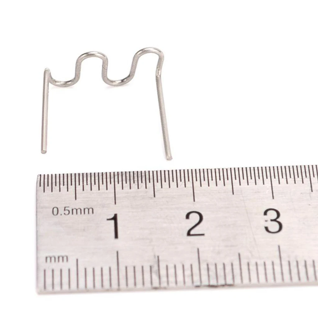100x 0.8mm Pre Cut Wave Shape Hot Staples FOR PLASTIC STAPLER REPAIR |