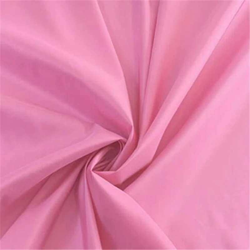 Pure Silk Fabric Taffeta Plain Dyed Solid Color Lady Clothing Garment