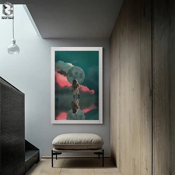 

Fantastic Astronaut Back From The Moon Wall Painting Canvas Posters Art Prints for Boys Room Wall Decor Gift for Back To School