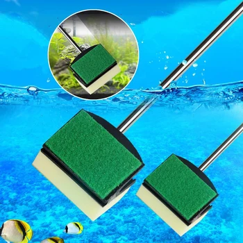 

45CM Aquarium shrimp Brush Tank Random Color for Fish Drop Shipping pool Aquarium cleaning tool Sponge double sided portable