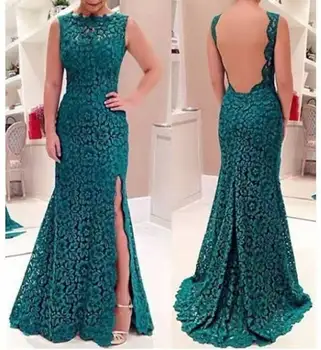 

New hot sales evening dresses Lace mermaid skirt Floor-Length Celebrity Dresses