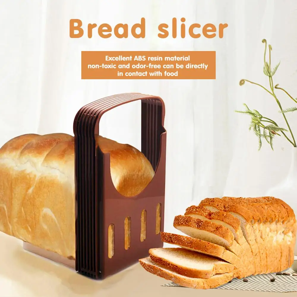 

Bread Slicer Plastic Sandwich Bread Cutting Guide Tools Cutter Slicing Toast Loaf Cutter Rack Slicing Kitchen Accessories Tool