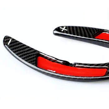 

Carbon Fiber Car Steering Wheel Extend Paddle Shifters Cover Car Stickers For Porsche Panamera Cayenne Boxster Macan 711 918 911