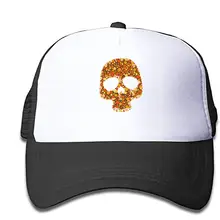 Сетчатая Кепка в горошек-череп дальнобойщик шляпы бейсболки регулируемые для детей ясельного возраста