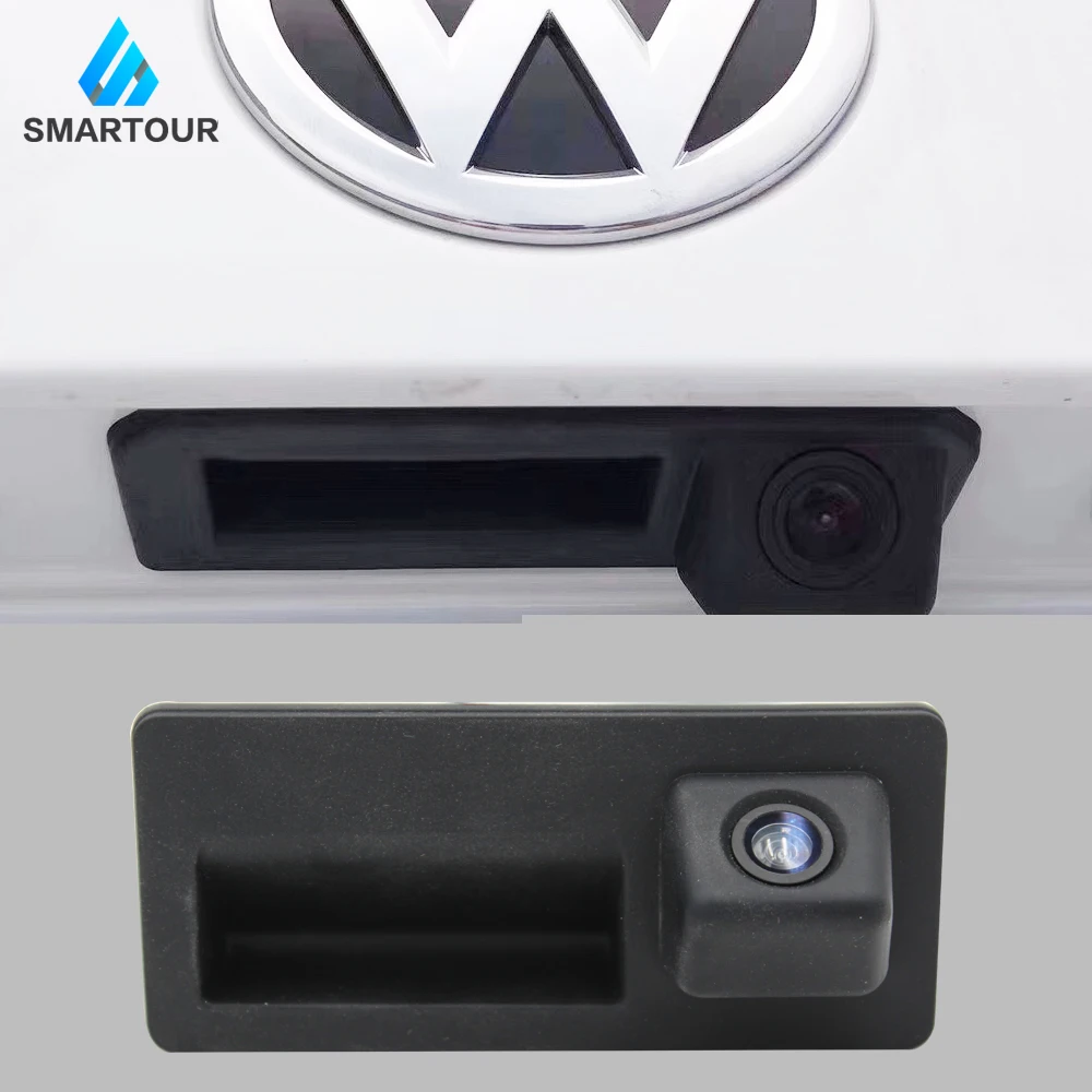 Smartour Автомобильная камера заднего вида для движения задним ходом для Volkswagen Magotan Passat Golf Polo ручка багажника переключатель камеры