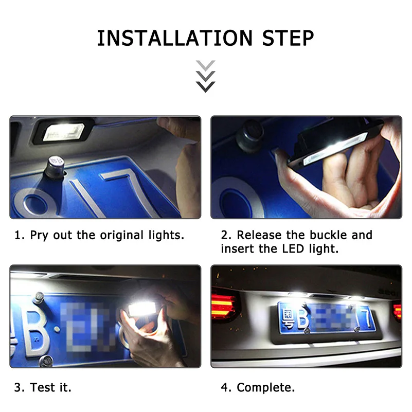 ĵ LED ȣ ȣ ,  Ŀ 5D ǿŸ 󵥿 MK4 C-Max MK2 S-Max   6000K ȭƮ ڵ , 2 