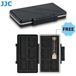 JJC – porte cartes mémoire à 24 fentes, portefeuille pour 8 SD SDXC SDHC + 16 MSD Micro SD TF, boîte de rangement avec lecteur de cartes 