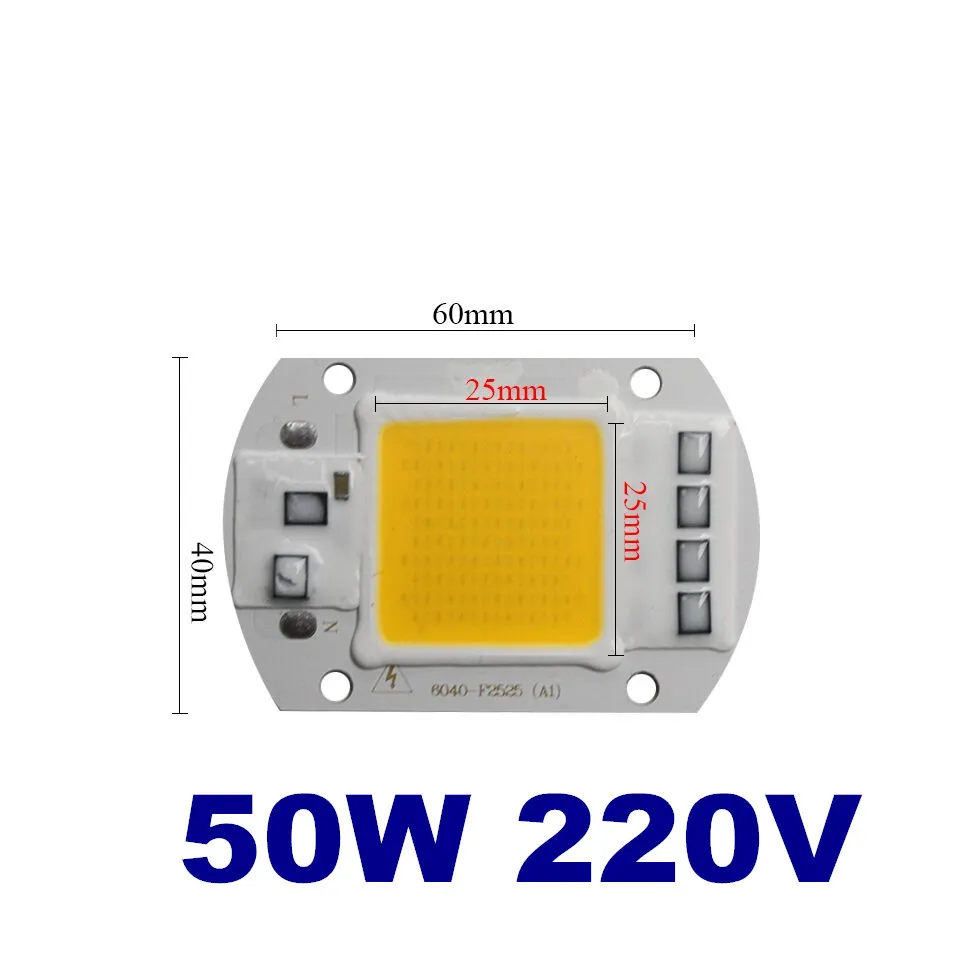 Супер яркий COB светодиодный чип светильник 220V 110V 20W 30W 50W чип, холодный и теплый свет для точечный светильник светодиодный прожектор светильник не нужен драйвер "сделай сам" - Испускаемый цвет: Холодный белый