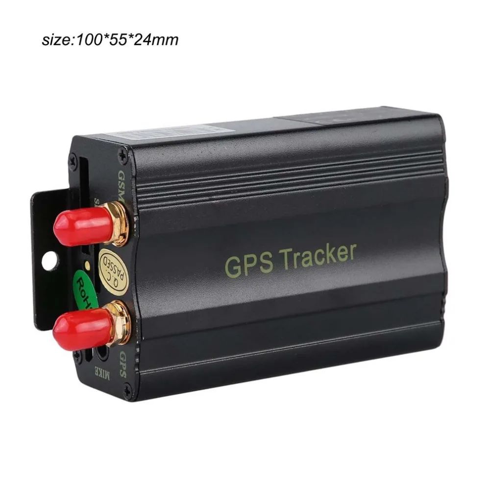 Портативные автомобили gps система слежения прочный gps, sms, gprs транспортных средств трекер локатор с пультом дистанционного управления черный