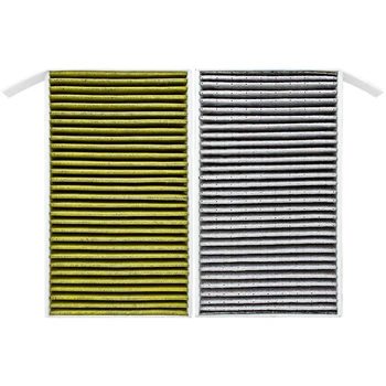 

2pcs/set Cabin Air Filter With Activated Carbon Air Conditioning Filters Fresh Large Filtration Area For Tesla Model 3 2017-2020