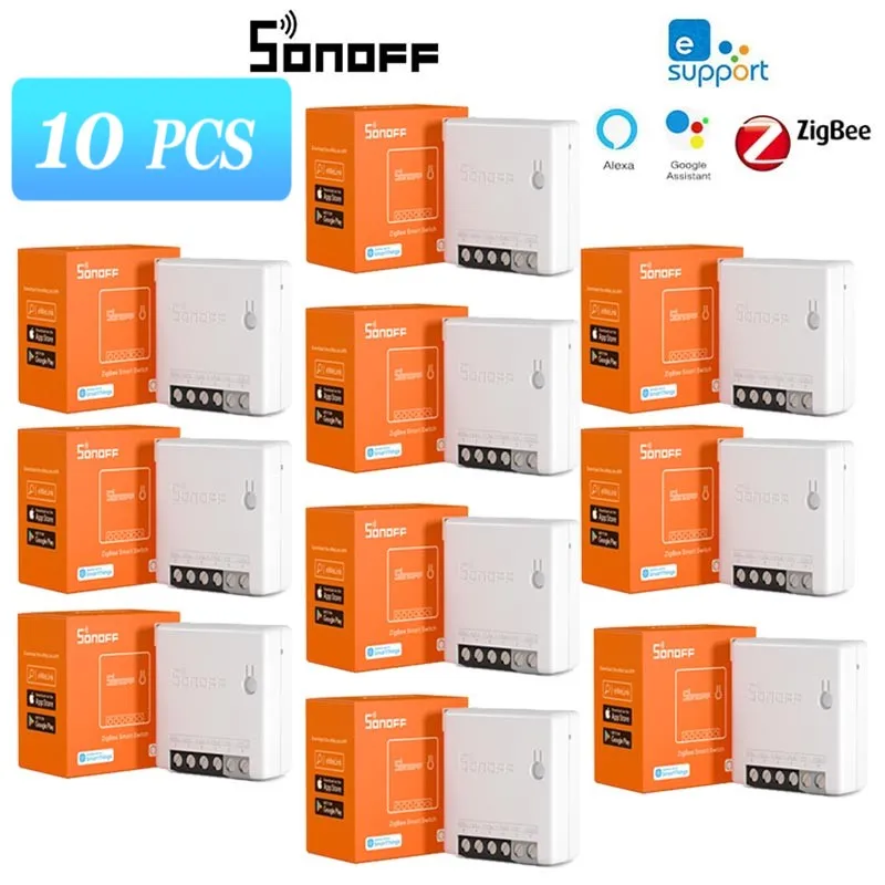 Умный переключатель SONOFF Zigbee ZBMINI релейный выключатель модуль мини двухсторонний