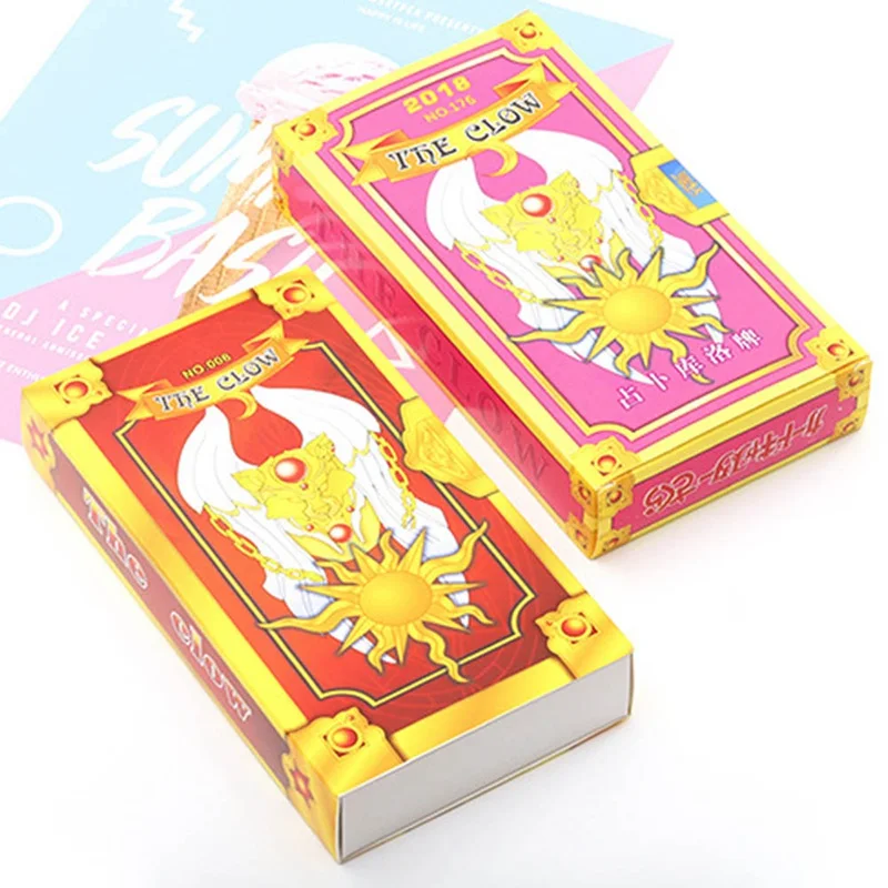 1 Набор (52 листа) Аниме Cardcaptor Sakura Clow Card Косплей prop KINOMOTO SAKURA Card captor карты с Сакурой Таро