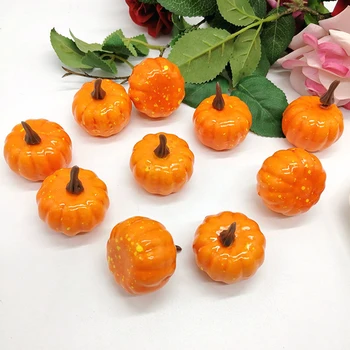 

Mini Artificial Pumpkin Fake Simulation Vegetabl Happy Halloween Decoration For Home Halloween Props DIY Crafts
