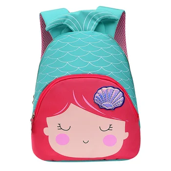 

3D Little Mermaid Princess School Bags for Girls Cute Sweet Bags Kindergarten Children Backpacks for Kids Gift Mochila Escolar