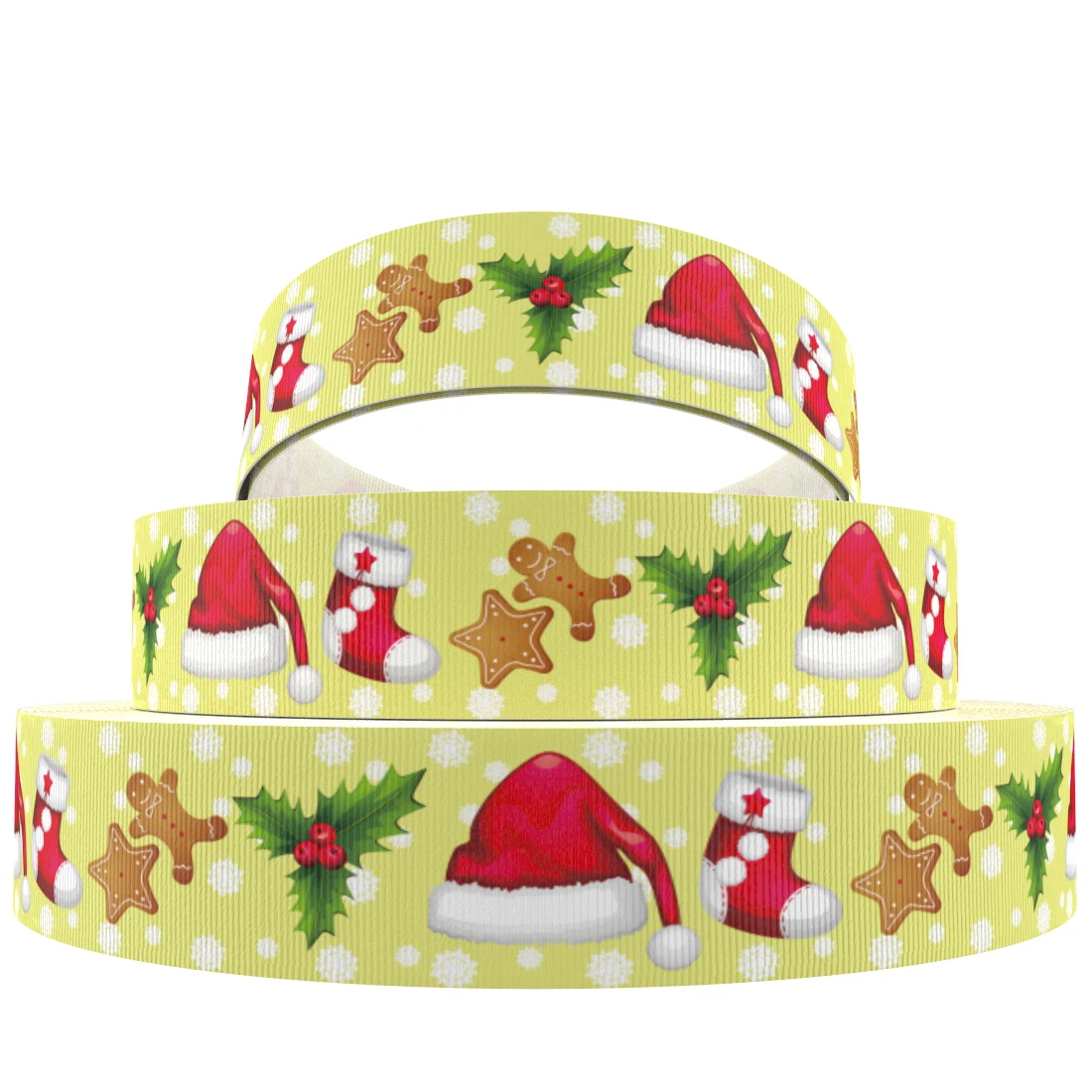 1087068011 David accessories " 75 мм 50 ярдов/лот Рождественская лента из поплина DIY лук украшение дома подарочная упаковка ленточный материал, 50Yc7585 - Цвет: 1087068011